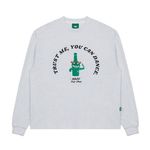 [Tripshop] GREEN SOJU L/SLEEVE TEE-Unisex Street Loose Fit Sweatshirt to Man Lettering Graphic - Made in Korea